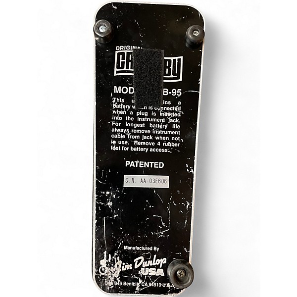 Used Dunlop GCB95 Original Crybaby Wah Effect Pedal