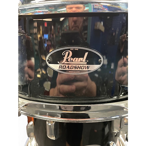 Used Pearl 5 Piece ROADSHOW Black Drum Kit