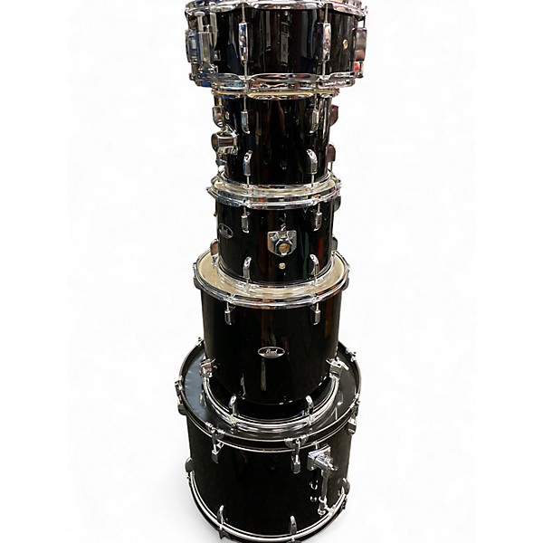 Used Pearl 5 Piece ROADSHOW Black Drum Kit