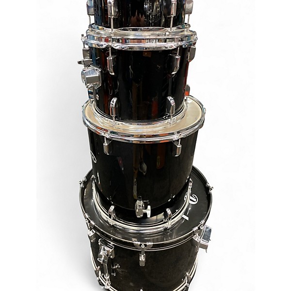 Used Pearl 5 Piece ROADSHOW Black Drum Kit