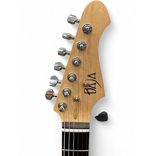 Used Baja S-Style Blue Sparkle Solid Body Electric Guitar