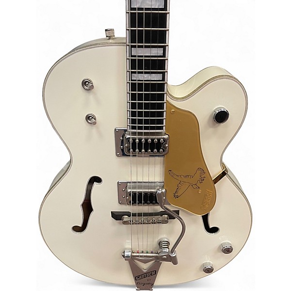 Used Gretsch Guitars G7593T-BD Billy Duffy Signature White Falcon White Hollow Body Electric Guitar
