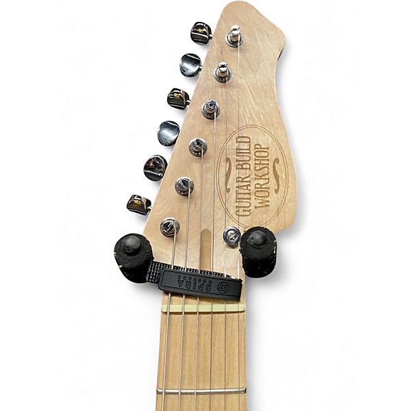 Used Guitar Build Workshop Custom Red to Yellow Gradient Solid Body Electric Guitar