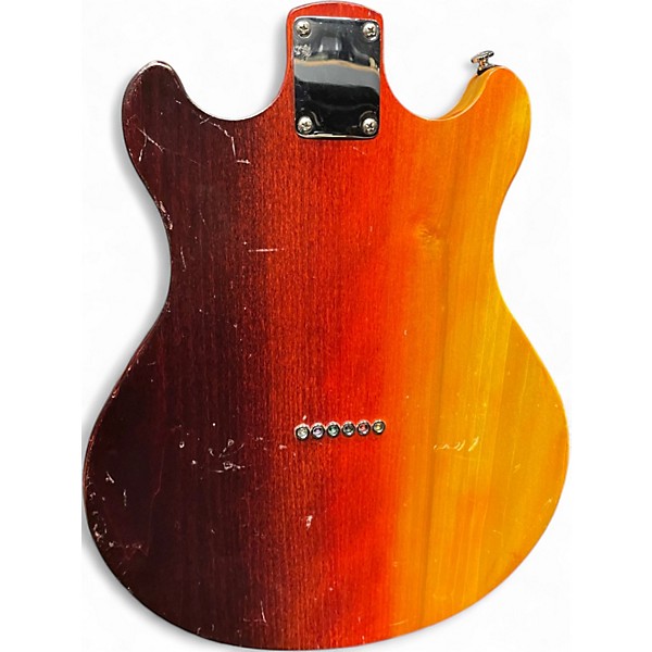 Used Guitar Build Workshop Custom Red to Yellow Gradient Solid Body Electric Guitar