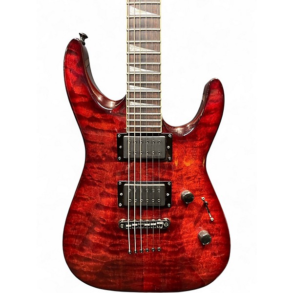 Used 2012 Jackson DKXT Dinky Transparent Red Solid Body Electric Guitar