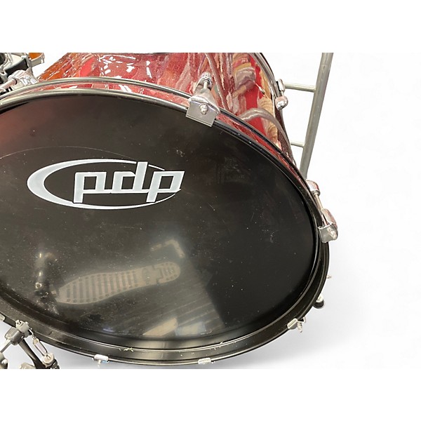 Used PDP by DW 5 Piece Center Stage Red Drum Kit