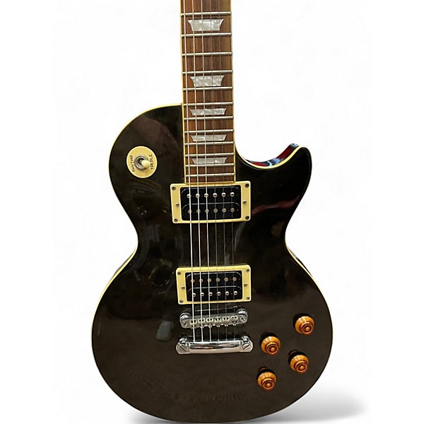 Used Epiphone Les Paul Classic QUILT Black Solid Body Electric Guitar