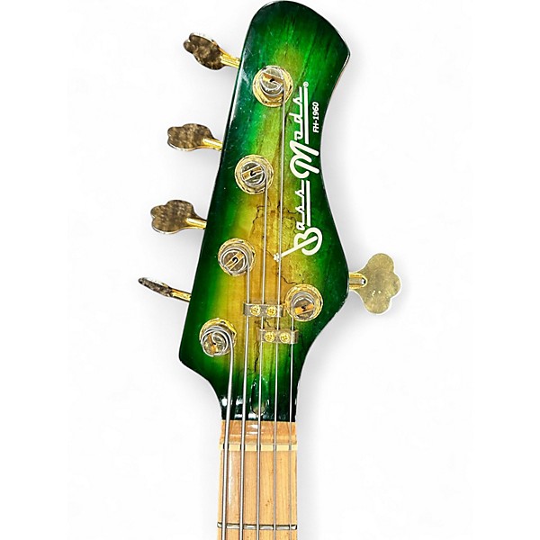 Used Bass Mods Fred Hammond FH-1960 Vintage Green Burst Electric Bass Guitar