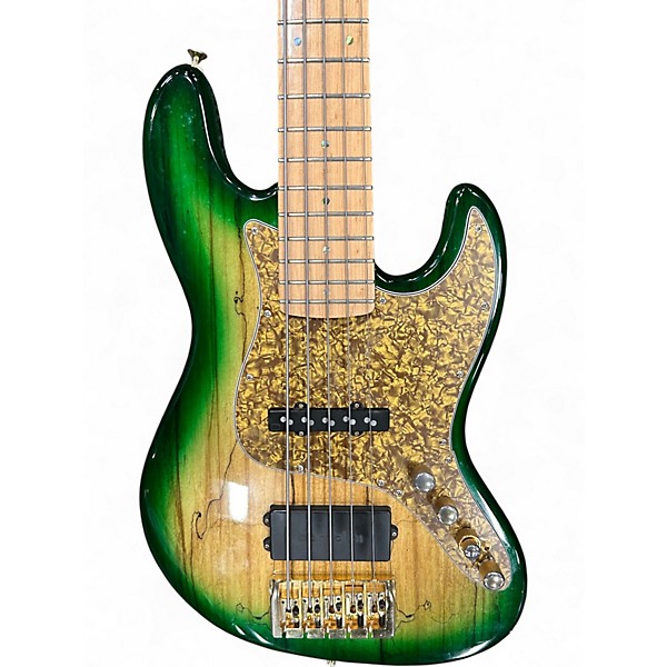 Used Bass Mods Fred Hammond FH-1960 Vintage Green Burst Electric Bass Guitar