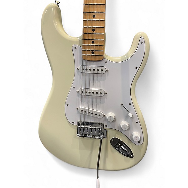 Used Fender Standard Stratocaster Olympic White Solid Body Electric Guitar