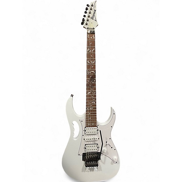 Used 2023 Ibanez JEMJR White Solid Body Electric Guitar