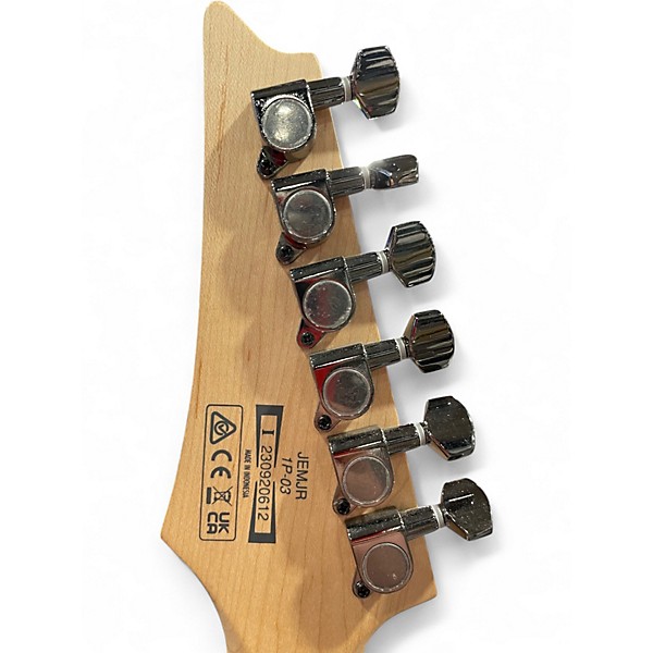 Used 2023 Ibanez JEMJR White Solid Body Electric Guitar