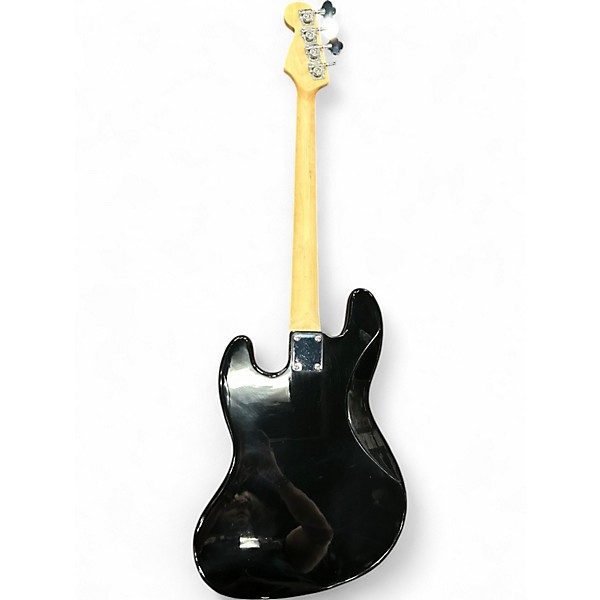 Used Ammon Double Cut Black Electric Bass Guitar