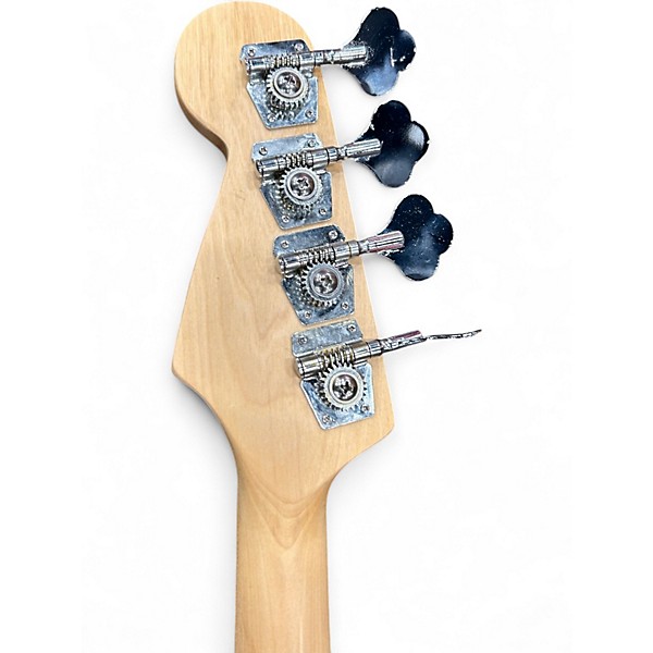 Used Ammon Double Cut Black Electric Bass Guitar