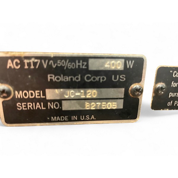 Used 1970s Roland Jazz Chorus 120 Guitar Combo Amp