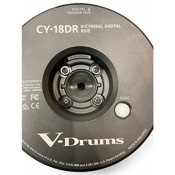 Used Roland CY-18DR Digital Ride Cymbal Trigger Pad