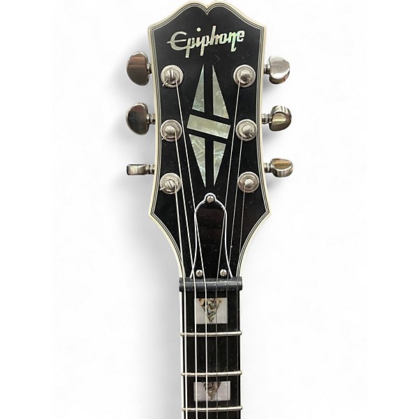 Used Epiphone Les Paul Custom Prophecy Aged Jet Black Solid Body Electric Guitar