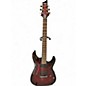 Used Schecter Guitar Research Demon 6 Crimson Red Trans Solid Body Electric Guitar thumbnail