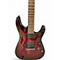 Used Schecter Guitar Research Demon 6 Crimson Red Trans Solid Body Electric Guitar