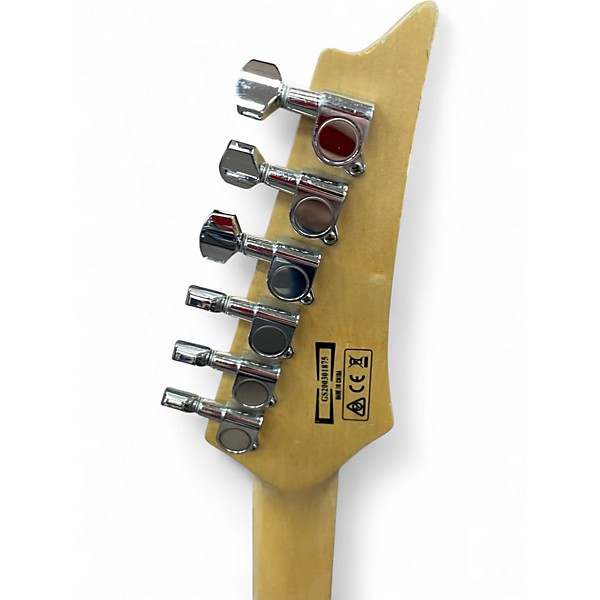 Used Ibanez GIO GRX70QA Left Handed Transparent Blue Solid Body Electric Guitar