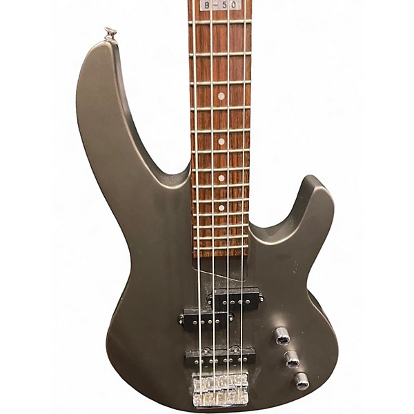 Used ESP LTD B50 Gunmetal Gray Electric Bass Guitar