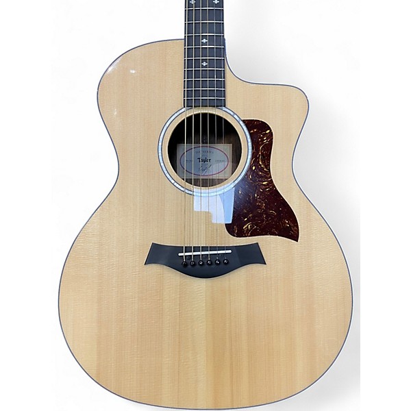 Used Taylor 214CE Deluxe Natural Acoustic Electric Guitar