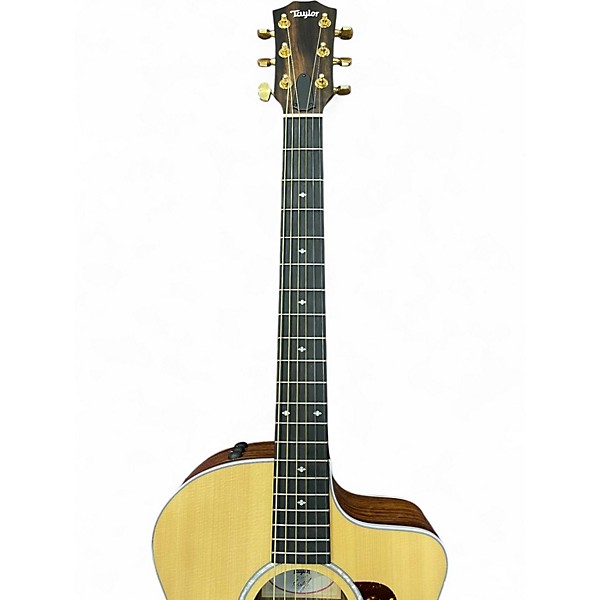 Used Taylor 214CE Deluxe Natural Acoustic Electric Guitar