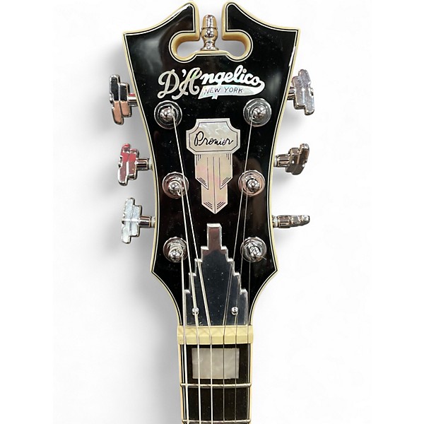 Used D'Angelico Premier Series Chrome Red Metallic Solid Body Electric Guitar