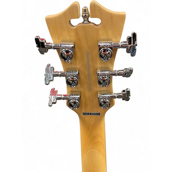 Used D'Angelico Premier Series Chrome Red Metallic Solid Body Electric Guitar