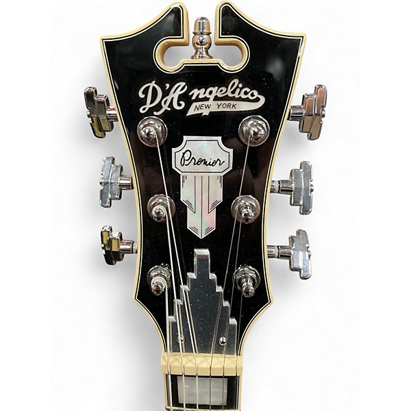 Used D'Angelico Premier Series White Solid Body Electric Guitar