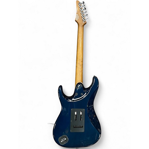 Used Ibanez AZ2491QM Ocean Blue Burst Solid Body Electric Guitar