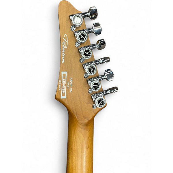 Used Ibanez AZ2491QM Ocean Blue Burst Solid Body Electric Guitar