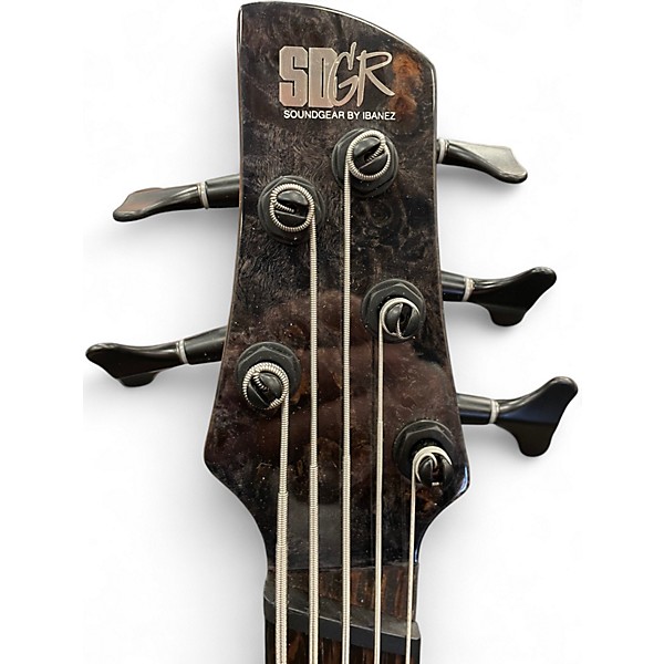 Used Ibanez SRMS805 BURL Electric Bass Guitar