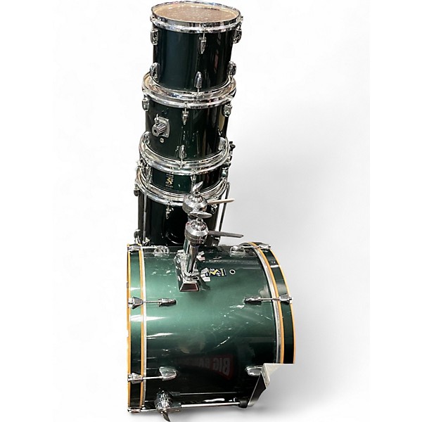 Used Yamaha 5 Piece RYDEEN SHELL PACK GREEN Drum Kit