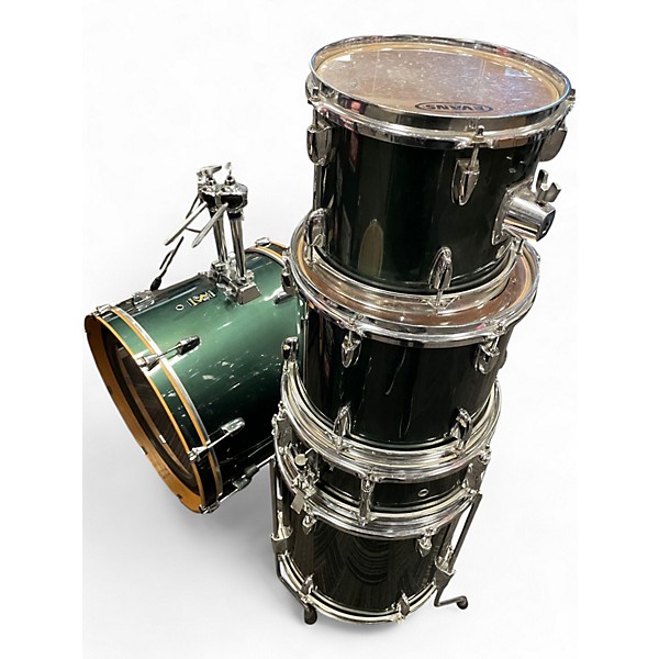 Used Yamaha 5 Piece RYDEEN SHELL PACK GREEN Drum Kit