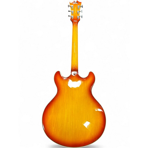 Used D'Angelico Premier DC XT Iced Tea Burst Hollow Body Electric Guitar