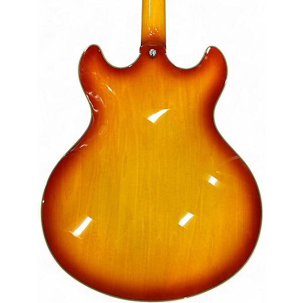 Used D'Angelico Premier DC XT Iced Tea Burst Hollow Body Electric Guitar