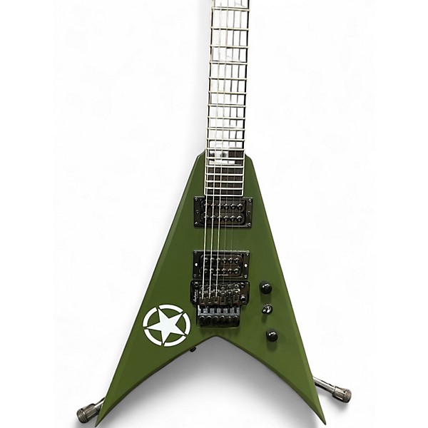 Used Jackson JS32 King V Green Solid Body Electric Guitar