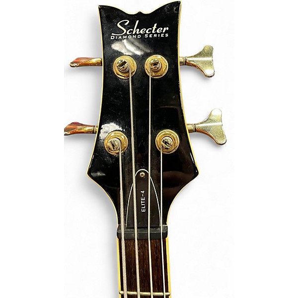 Used Schecter Guitar Research Stiletto Elite 4 String SUNBURST Electric Bass Guitar