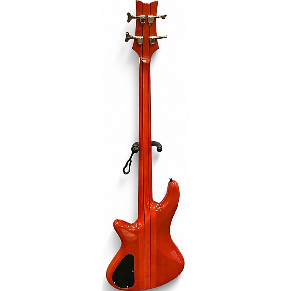 Used Schecter Guitar Research Stiletto Elite 4 String SUNBURST Electric Bass Guitar