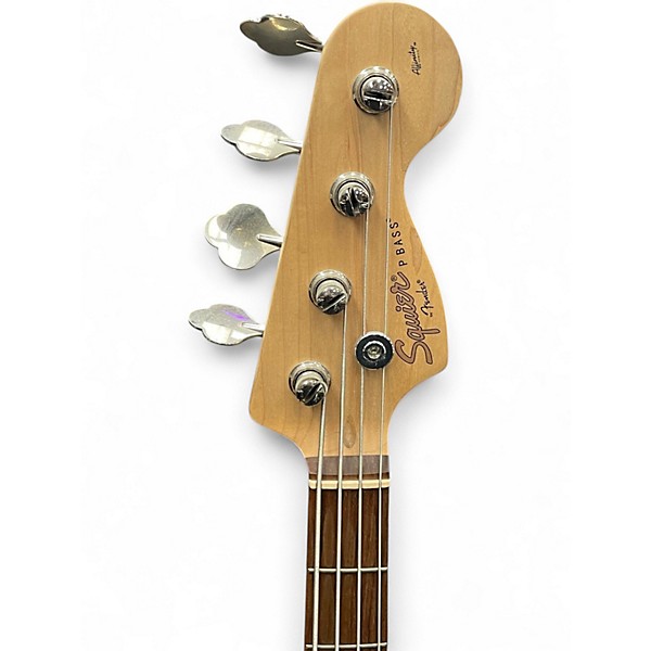 Used Squier Affinity PJ Bass Race Red Electric Bass Guitar