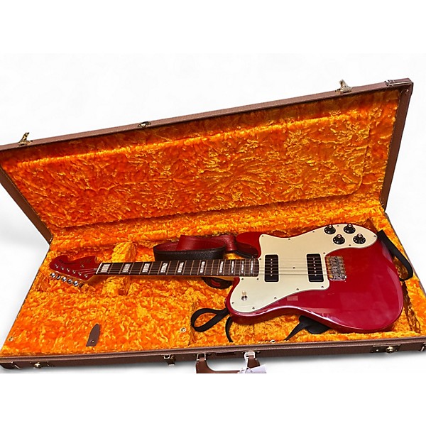 Used Fender Chris Shiflett cleaver Telecaster Deluxe Dakota Red Solid Body Electric Guitar