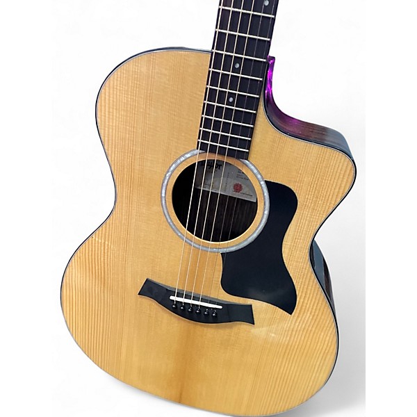 Used Taylor 214CE PLUS Natural Acoustic Electric Guitar