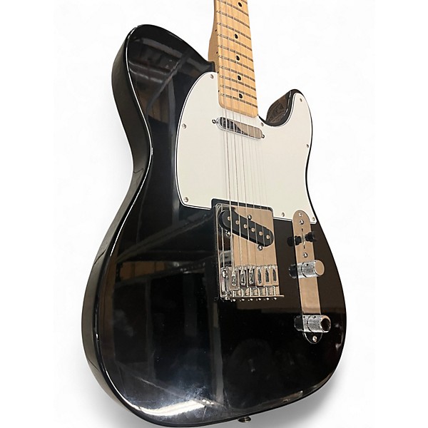 Used Fender Standard Telecaster Black and White Solid Body Electric Guitar