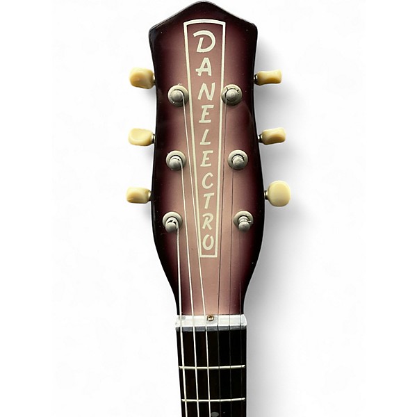 Used Danelectro U2 2000 Burgundy Solid Body Electric Guitar