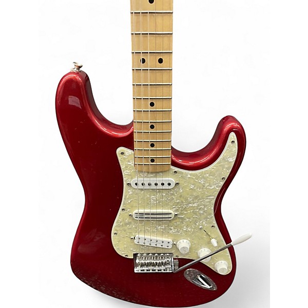 Used Fender Standard Stratocaster Candy Apple Red Solid Body Electric Guitar