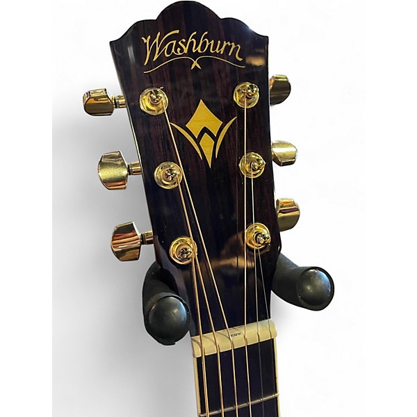 Used Washburn HJ40SCE-0 Natural Acoustic Electric Guitar