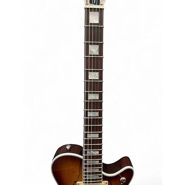 Used Michael Kelly Hybrid Special Spalted Maple Burst Hollow Body Electric Guitar