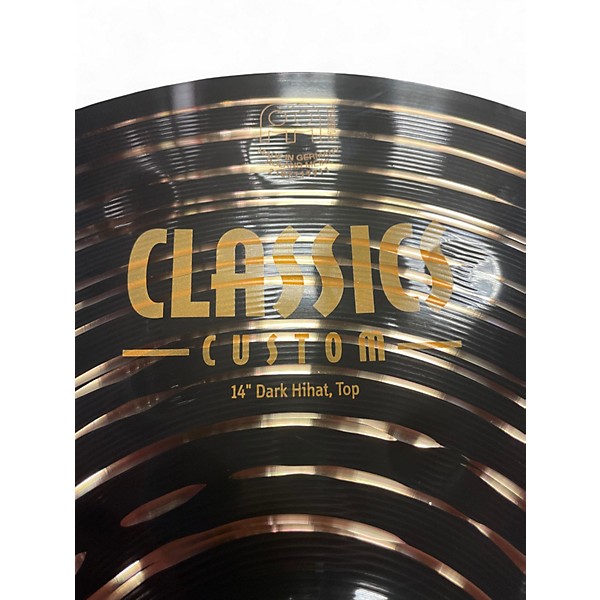 Used MEINL 14in Classics Custom Dark Hi Hat Pair Cymbal