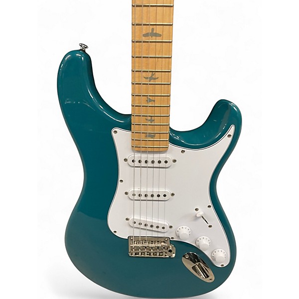 Used PRS SE Silver Sky Teal Solid Body Electric Guitar